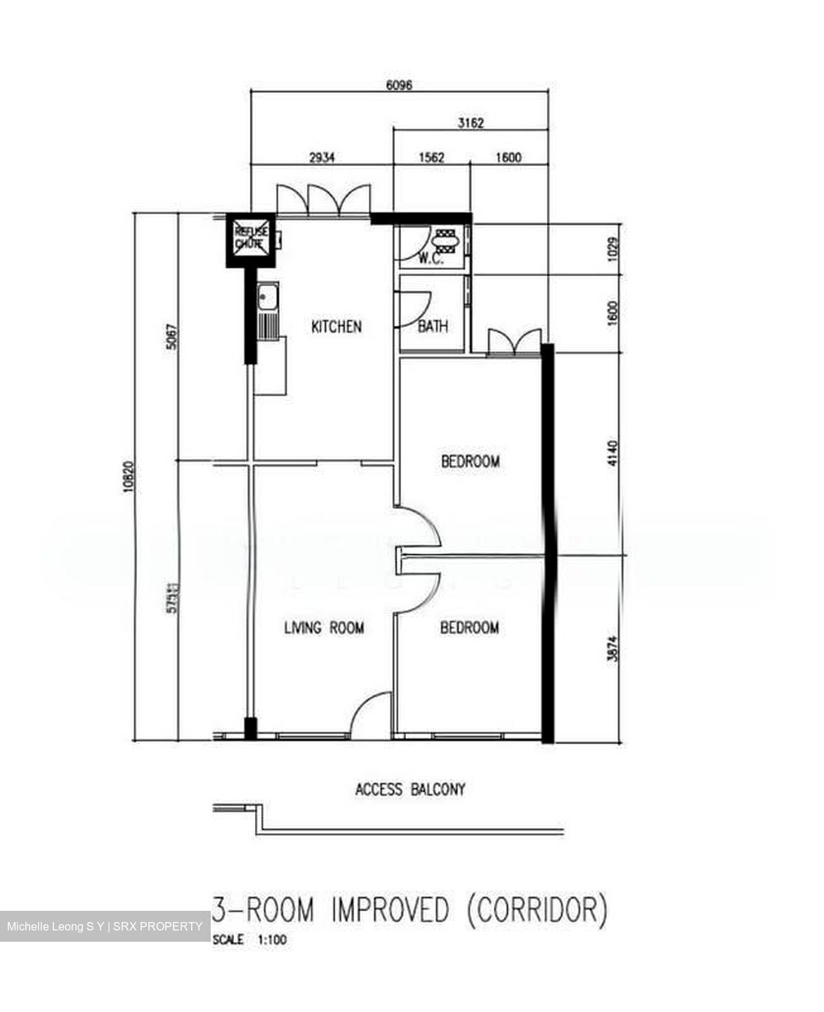 Blk 43 Telok Blangah Rise (Bukit Merah), HDB 3 Rooms #553899891
